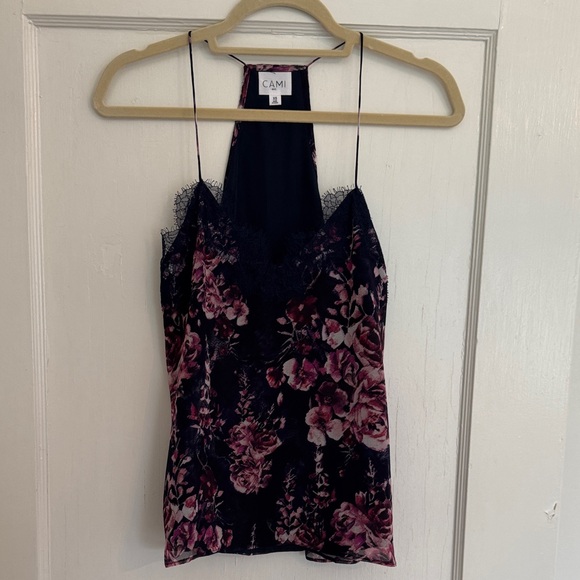 Cami NYC Floral Lace Camisole - Pink and Black - Picture 1 of 7
